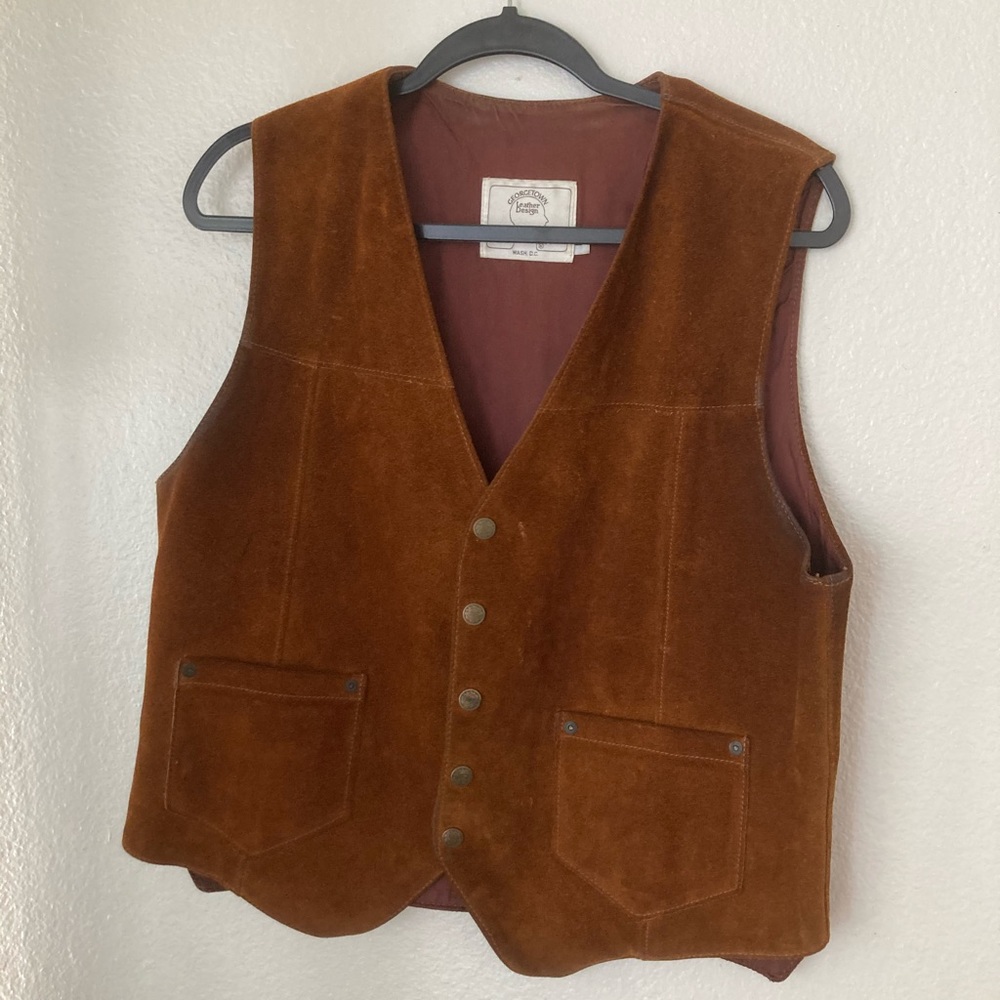 Vintage leather vest